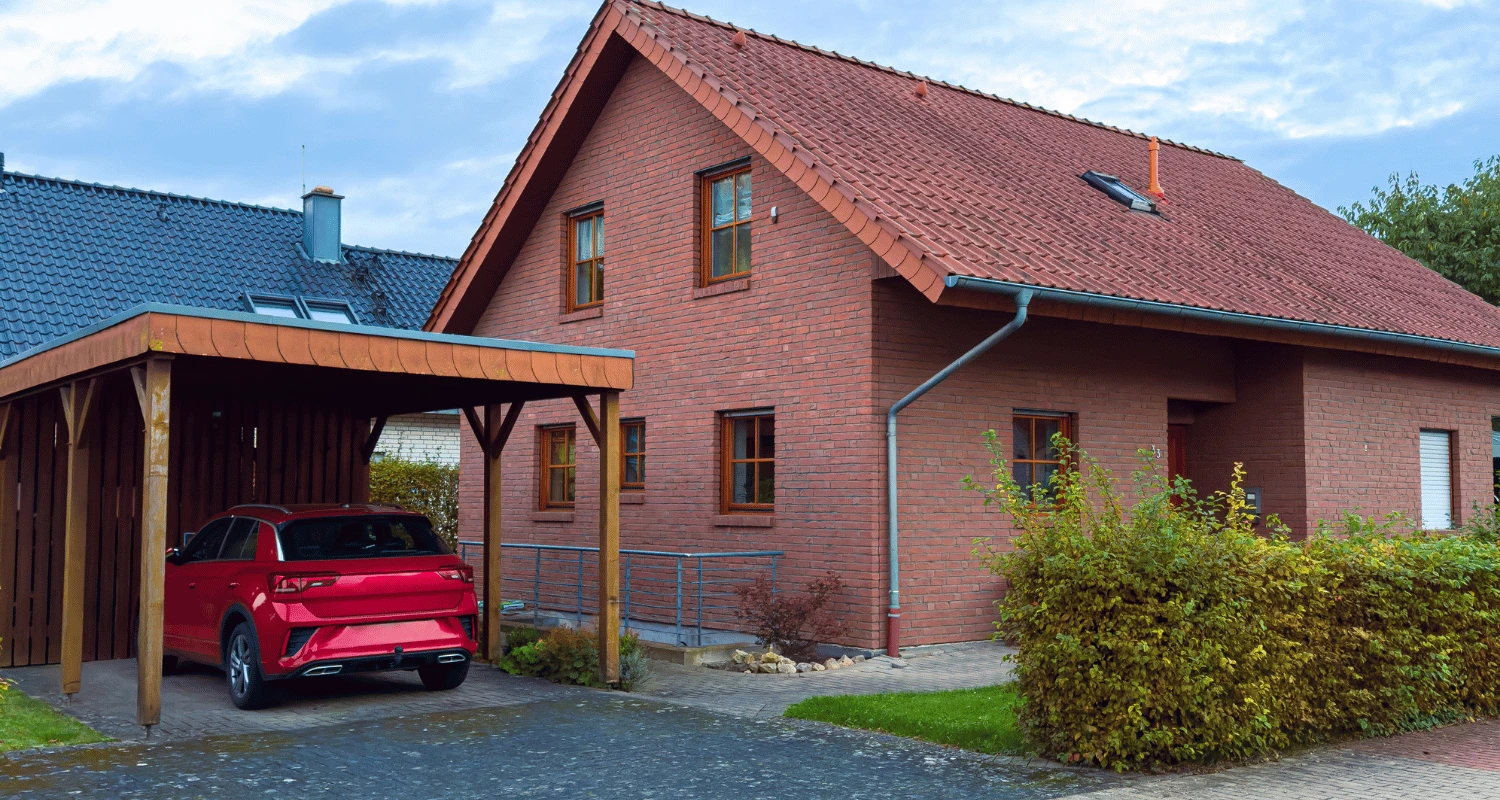 Carport aus Holz – Referenzfoto B-DACH