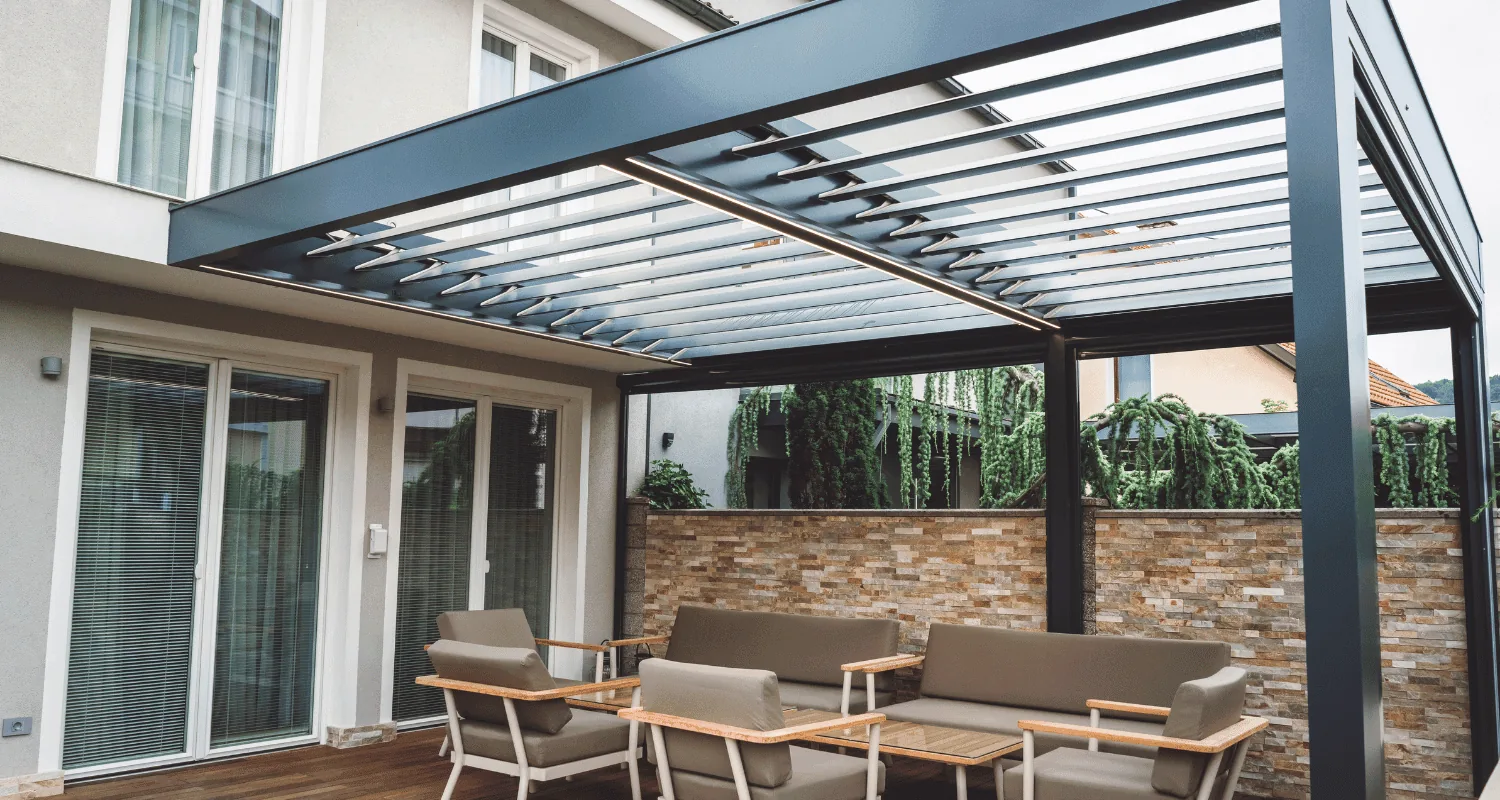 Terrassenüberdachung – Referenzfoto B-DACH